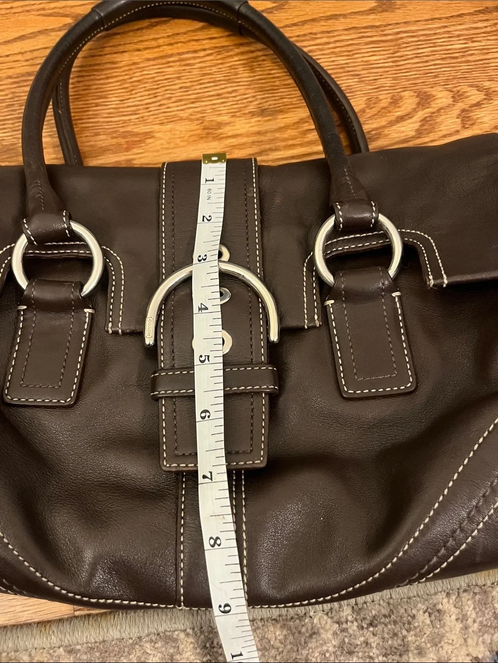 COACH SOHO F10913 Vintage Brown Cowhide Leather Satchel